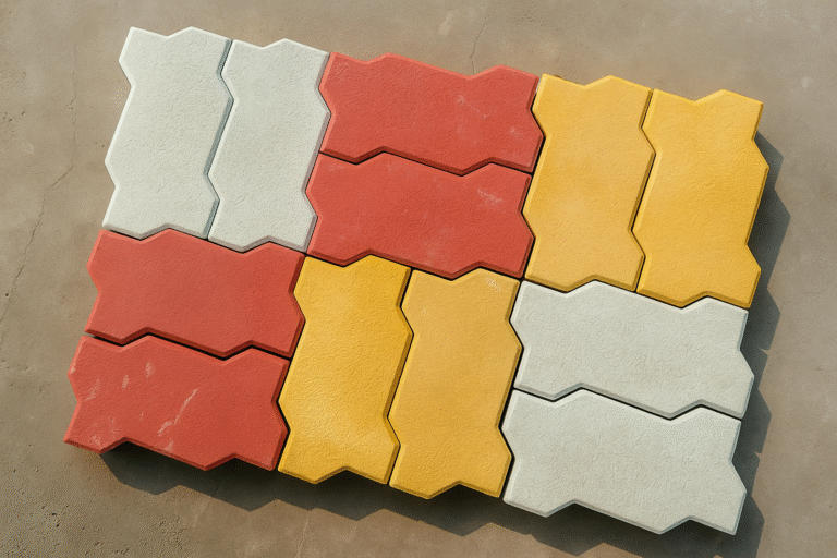 zig-zag paver block